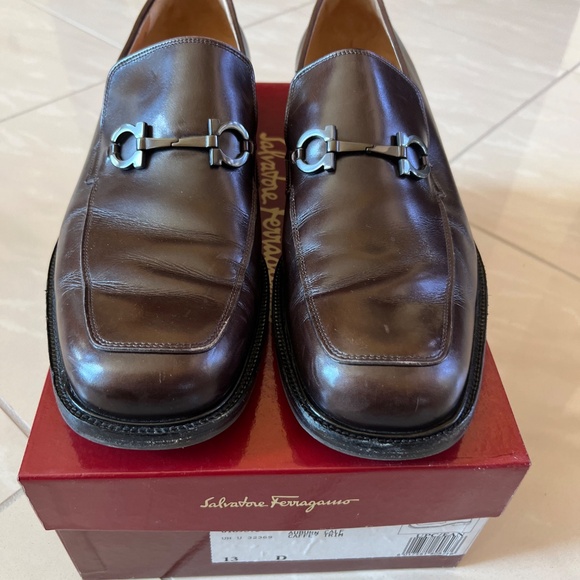 #2739 Salvatore Ferragamo Slip On Auburn Calf Caffe Trim size 13D main image 8